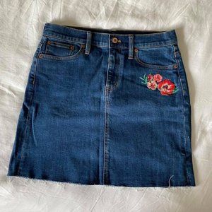 Denim J. Crew Skirt